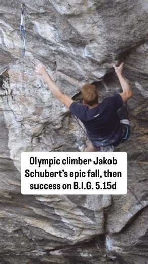 Whipper on Instagram: "Huge whipper! Two-time Olympic medalist @jakob.schubert takes “Definitely the biggest and scariest whipper I ever had.” He went on to climb this route and grade it 5.15d, one of the hardest in the world. Visit whippermedia.com for his full first ascent. About the fall he said, “When I try projects on my limit I usually want to skip as many draws as possible especially on the hardest sequences to save as much energy as possible. Of course, always making sure a ground fall i