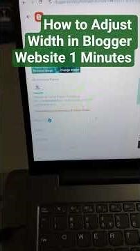 How to Adjust Width in Blogger Website | Quick Tutorial (Under 1 Minute) | #jaidmeel