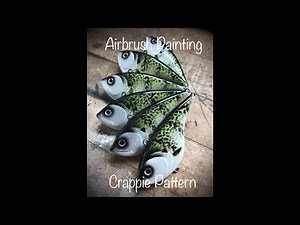 How To Paint A Crappie Pattern Airbrush Painting Lures