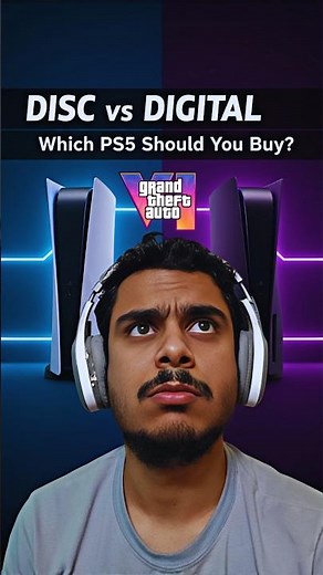 PS5 Digital vs Disc Edition Clear Comparison for 2025 #ps5 #gta6