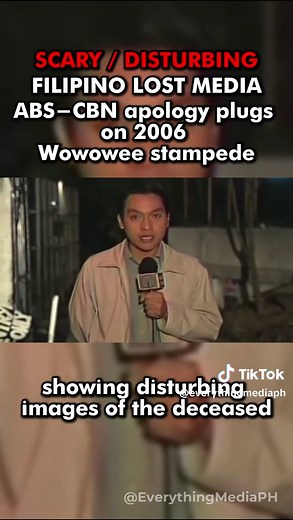 FILIPINO LOST MEDIA: ABS-CBN's unsettling 2006 stampede apology plugs #filipino #lostmedia #mystery #nostalgia #disturbing #unsettling #scary #wowoweestampede #wowowee #abscbn