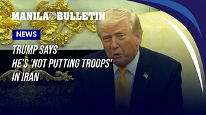 Trump says he's 'not putting troops' in Iran