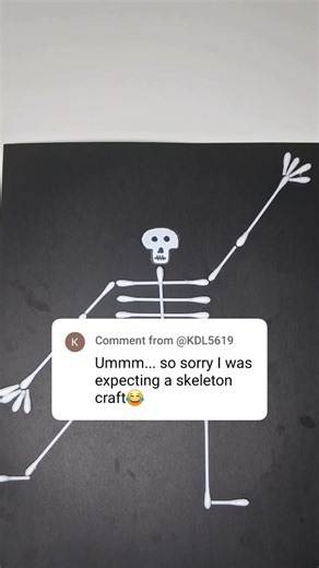 Easy and fun halloween craft/DIY skeleton craft #shorts #craft #viral