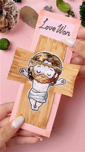 Unique DIY Card for Easter ✨✝️#biblestudy #biblejournaling #jesuslovesyou #christiancreator #cards