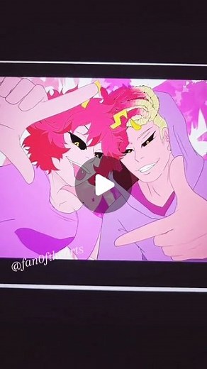 FAN on Instagram: "I made Mina an older Brother! 💗 (I'm taking votes on his name over on Tiktok :D) About him: His quirk is "Corossive Pores" which is very similar to Mina's. The only difference is that he basically sweats acid. Due to this, his acid has had a "bleaching effect" on his skin and hair (which is why he has blond roots and eyebrows) and allows his skin to melt into a more fluid/slippery texture on command. He can only activate his acid quirk while in this slippery form which he has