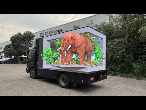 Naked eye 3D screen mobile LED truck
