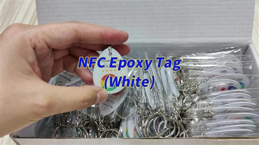nfc epoxy tag, 100pcs/box. You can customize the size, chips, surface printing, etc.#NFC Epoxy Tag #RFID google review card