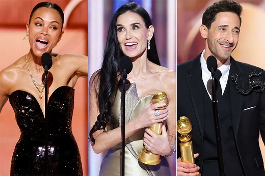 See the full list of 2025 Golden Globes winners, from Demi Moore to 'Emilia Pérez' domination