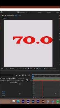 number counting effect after effect नंबर गिनती प्रभाव आफ्टर इफेक्ट्स