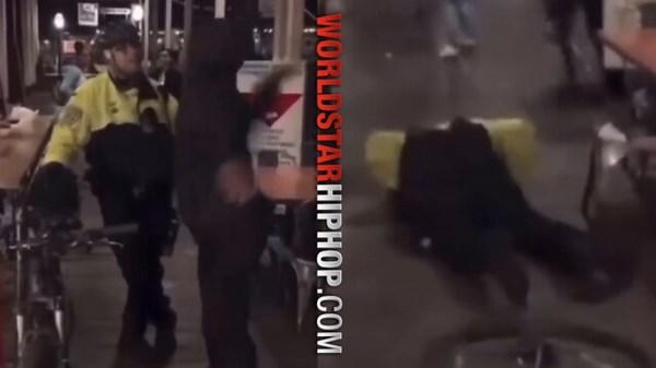 Dude Knocks Out Cop With A Slap Then Runs Away!