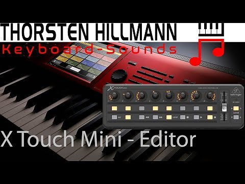 Einsteiger Tutorial Behringer X touch editor auch für Mini Windows auf deutsch