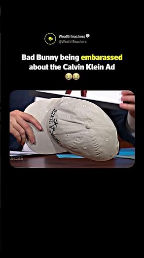 Bad Bunny Gets Embarassed by his Calvin Klein Ad