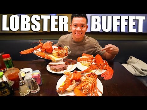 Whole LOBSTER Buffet At This Casino! (All You Can Eat)