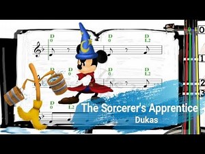 The Sorcerer's Apprentice | Dukas | Violin SHEET MUSIC [With Fingerings] |魔法師的門徒 |小提琴樂譜[指法][Level 4]