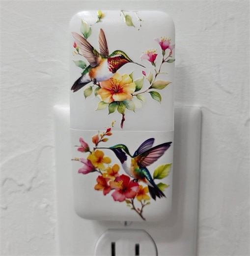 Hummingbird Night Light, Automatic Dusk-to-dawn Hummingbirds Accent Light, Elegant and Chic Decor - Etsy