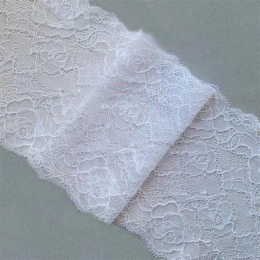 Bridal White Stretch Lace Trim for Lingerie Sewing, 14 Cm / 5.5" Wide, Q7004 - Etsy