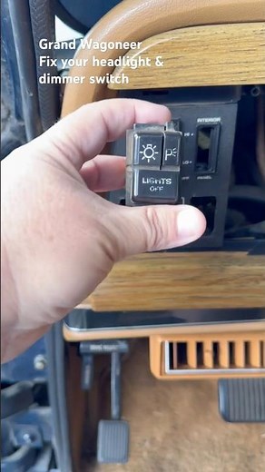 Grand Wagoneer headlight switch trouble? Try this #fullsizejeep #wagoneer #diy