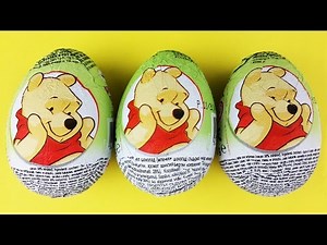 Winnie the Pooh Surprise Eggs Opening - Piglet, Rabbit, Winnie the Pooh Toys