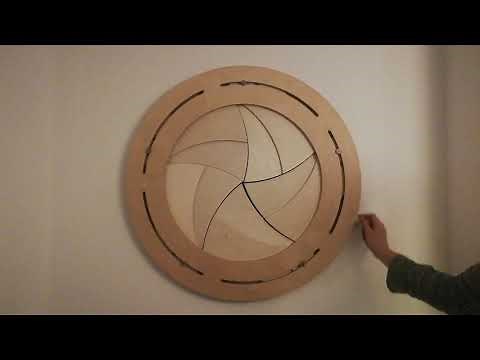 Circular window iris shutter