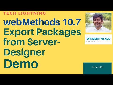 webMethods 10.7 | How to export packages from webMethods Designer | SoftwareAG | 1 minute Demo