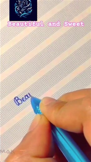 Beautiful and Sweet Calligraphy ✍️ | Cursive Handwriting Skill Practice | Skill 365 #shorts
