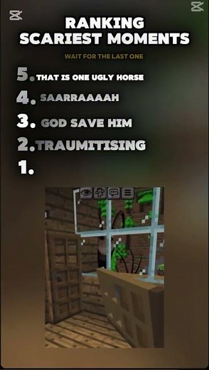 RANKIG THE SCARIEST MINECRAFT MOMENTS #minecraft #horrorminecraft