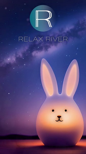 Luminous bunny wishes you a good night!🐰✨