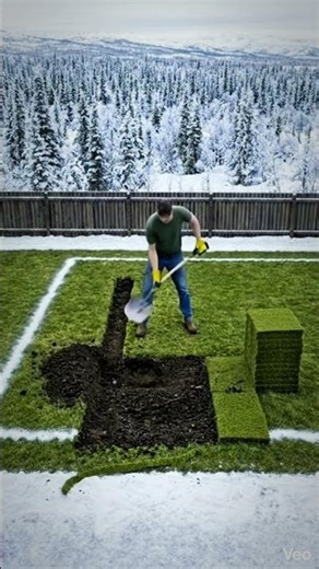 Digging a Giant Hole by Hand #hardwork #satisfying