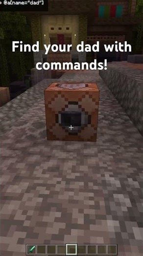 Make your dad come back with only command blocks! #minecraftcommands #minecraftguide #gaming