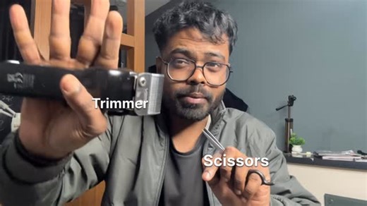 Prasad Amrutkar on Instagram: "261 – 300 | Scissors vs Trimmer: The Real Difference One Dream. One Home 🛖 #300DaysOneDream A trimmer is fast — but is it better? Trimmers remove bulk. Scissors create shape. Trimmers give finish. Scissors give movement. Both tools are right when the logic is right. It’s not the tool — it’s the mind that creates the haircut."