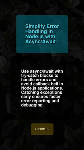 Simplify Error Handling In Nod