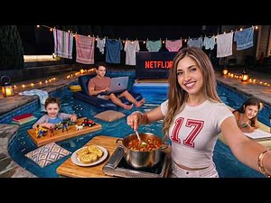 We Lived in our Pool for 24 Hours!