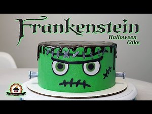Frankenstein Halloween Cake