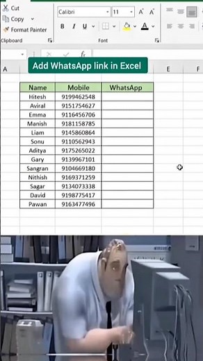Add Clickable WhatsApp Link in Excel 📱✅ | Make Excel Interactive!