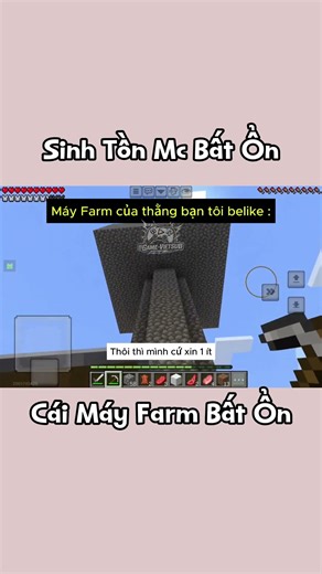 Sinh Tồn Mc Bất Ổn ( Tập 24 ) : Thằng Bạn Tôi Xây Máy Farm Sắt Siêu Ảo #minecraft #gamemc