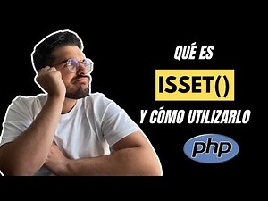 👉 QUÉ es y COMO usar FUNCIÓN isset() en PHP [Explicación + Ejemplo]