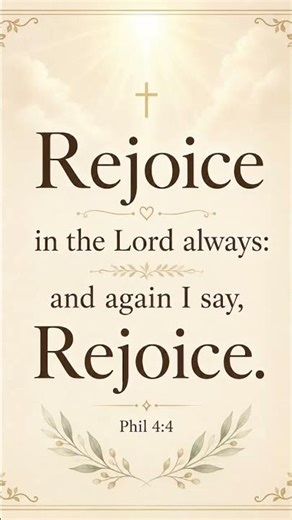 Rejoice in Lord always.🙏☺️✨