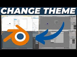 How to Change Blender UI Theme Color Tutorial