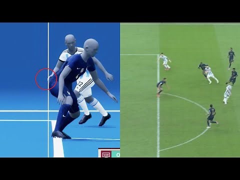 Martinez FINGERS OFFSIDE VAR SAYS VARANE's BACKSIDE ONSIDE BEFORE Lionel Messi Second Goal vs France
