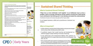 CPD: Sustained Shared Thinking (Handout)