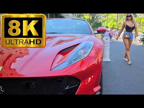 8K FERRARI CARS ➤ Monaco Supercars | 8K UHD | Compilation #1