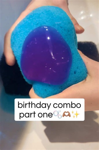 Birthday Gifts with Blue and Purple Body Wash
