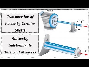 Transmission of Power by Circular Shafts | Statically Indeterminate Torsional Members | Torsion