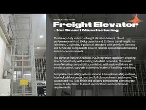 Heavy Duty Industrial Freight Elevator for Smart Manufacturing