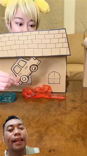 MOBILNYA DALAM BAHAYA #shorts #cardboard #cosplay