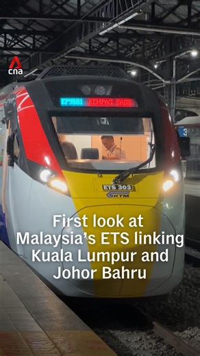 Travelling between Johor Bahru and Kuala Lumpur will soon be faster with the launch of Malaysia’s long-awaited electric train service (ETS) on Dec 12. Here's a first look at the service ahead of its official rollout. (Video: Lancelot Theseira/CNA) | CNA