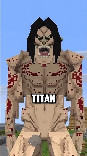 Attack on Titan in Minecraft!😱 #minecraft #attackontitan #shorts