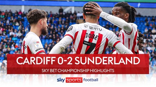 Cardiff City 0-2 Sunderland: Jobe Bellingham on target as Black Cats win first match since February 10
