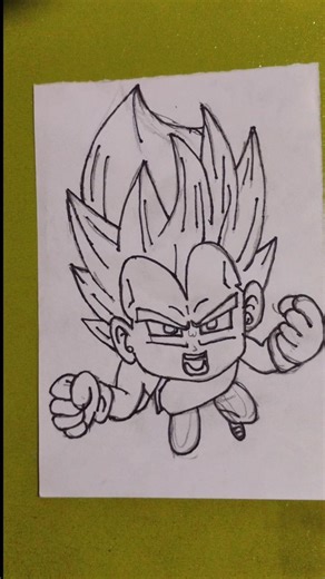 Vigeta Drawing Easy #drawing #animeart #shortsdrawing