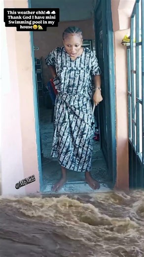 Weather's crazy ☁️🌡️ but my mini pool 🏊🏊 is saving me 😎 #PoolLife #RainyDays #Staycation #floodlife